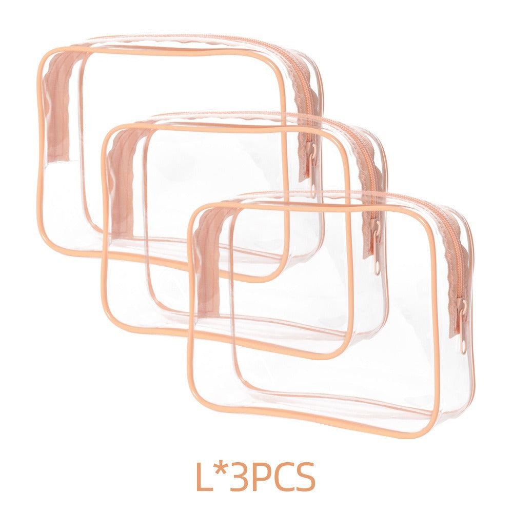 PVC Transparent Makeup Bag, Semi-transparent PVC Bag, Portable Storage Bag, Labubu Bag