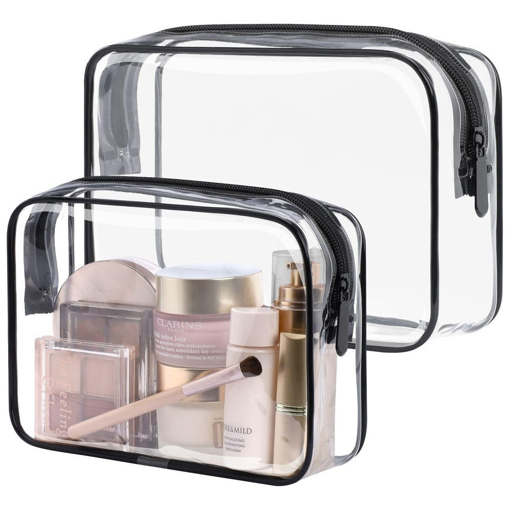 PVC Transparent Makeup Bag, Semi-transparent PVC Bag, Portable Storage Bag, Labubu Bag